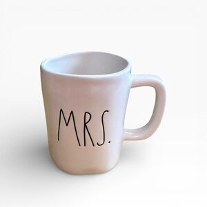 Rae Dunn "MRS." White Ceramic Coffee Mug